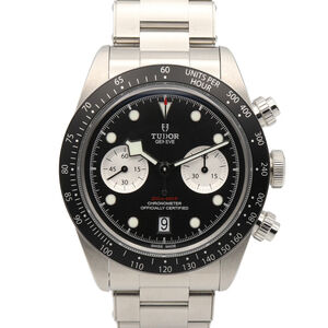 Tudor Black Bay Chrono Watch, Stainless Steel, Men's, Black, 79360N